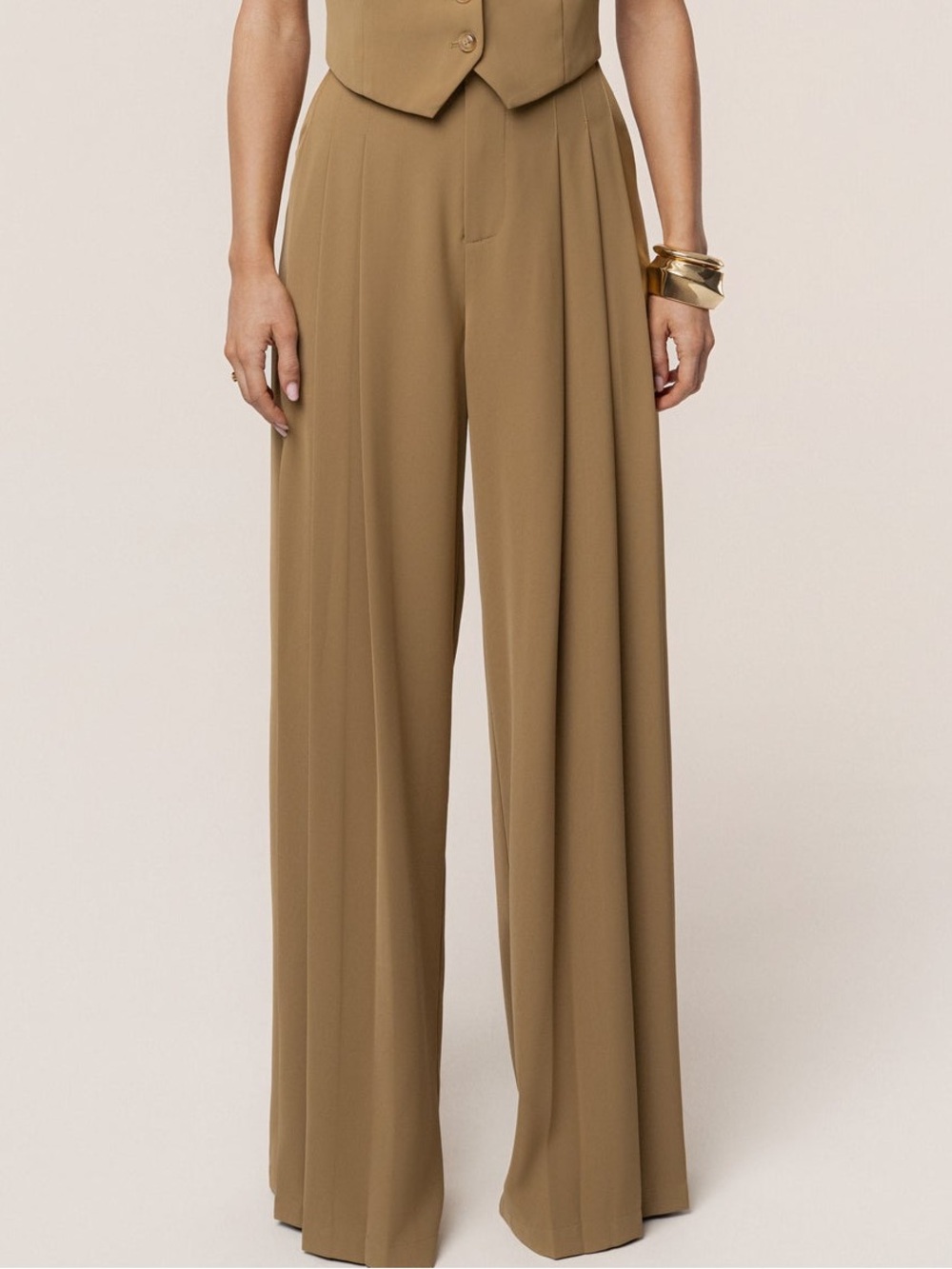 JLUXLABEL Olive Signature Elegance Trousers - Picture 3 of 14